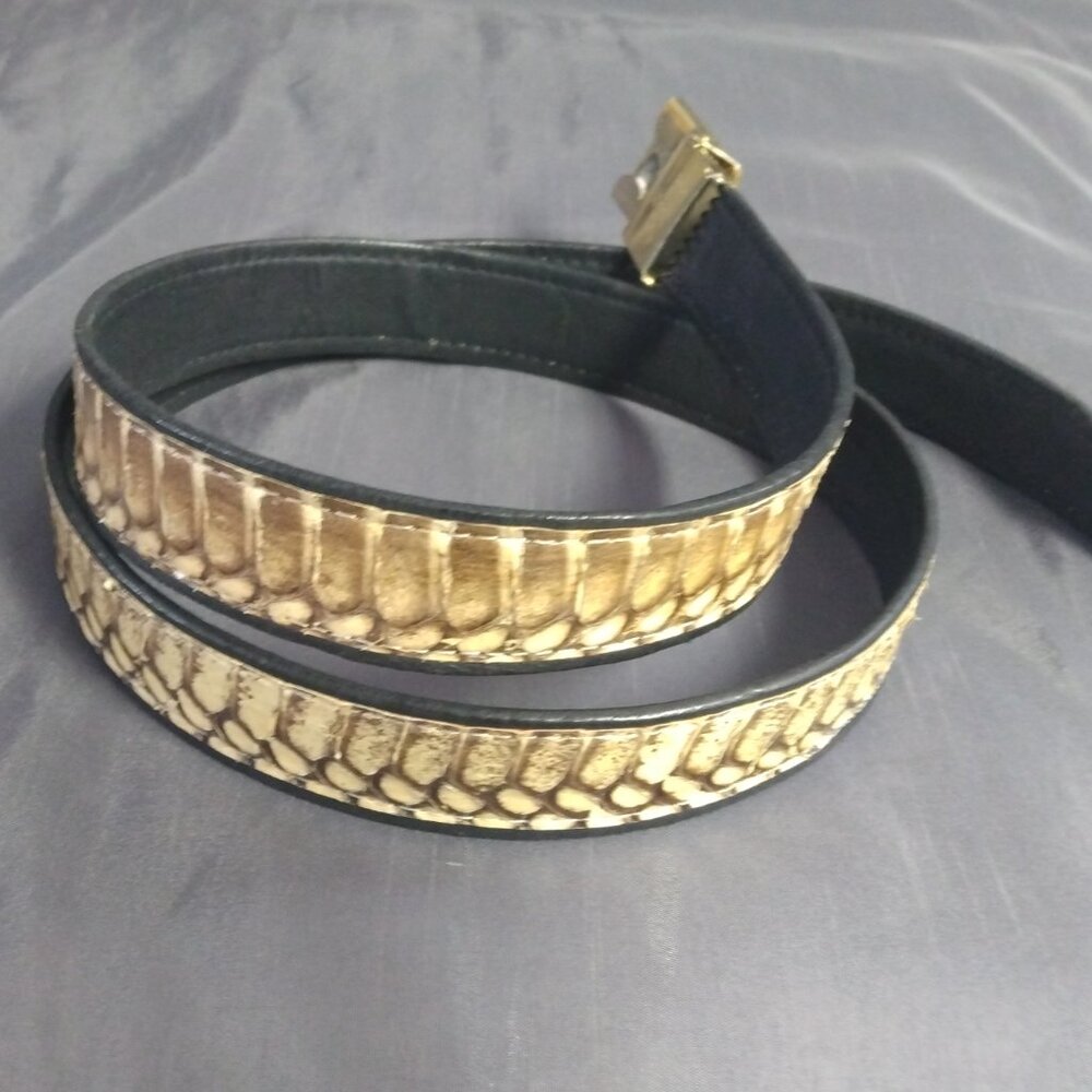 Diamond Python Snakeskin Belt Custom Made 36-44 - image 2